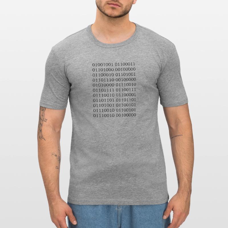 Binär Code "Ich bin Programmierer" Männer Slim Fit T-Shirt