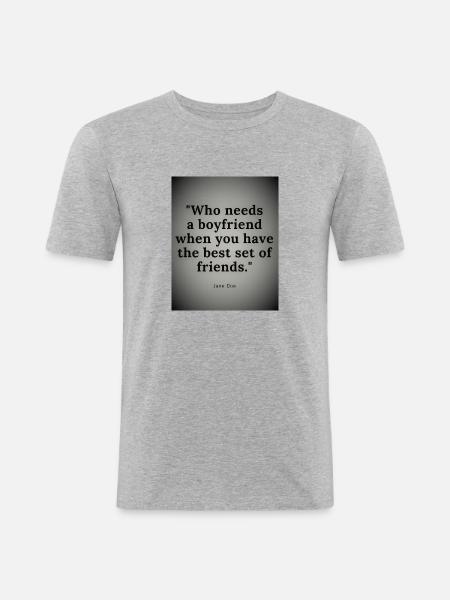 Design ohne Titel - Männer Slim Fit T-Shirt - Grau meliert