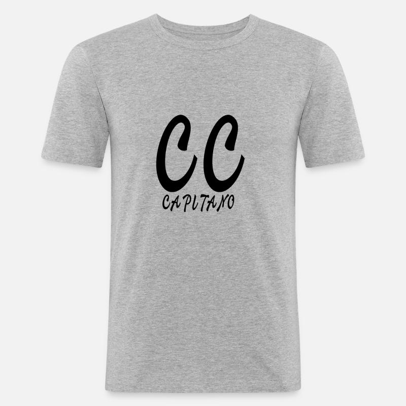 Capitano - Männer Slim Fit T-Shirt - Grau meliert