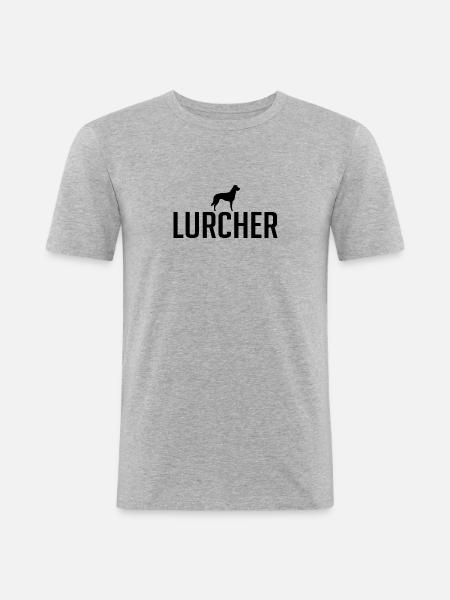 Lurcher Hunderasse Hunde Wilsigns - Männer Slim Fit T-Shirt - Grau meliert
