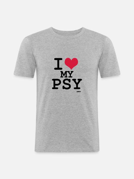 i love my psy - Men's Slim Fit T-Shirt -
