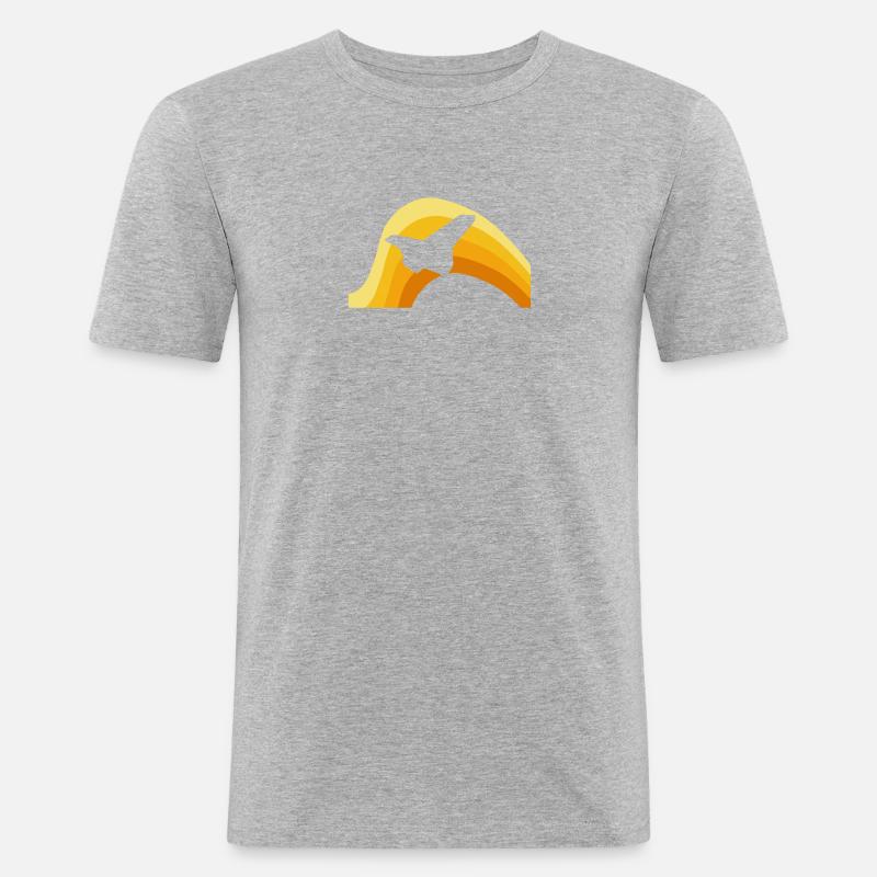Luftfahrt Aerospace Luftfahrt - Männer Slim Fit T-Shirt - Grau meliert
