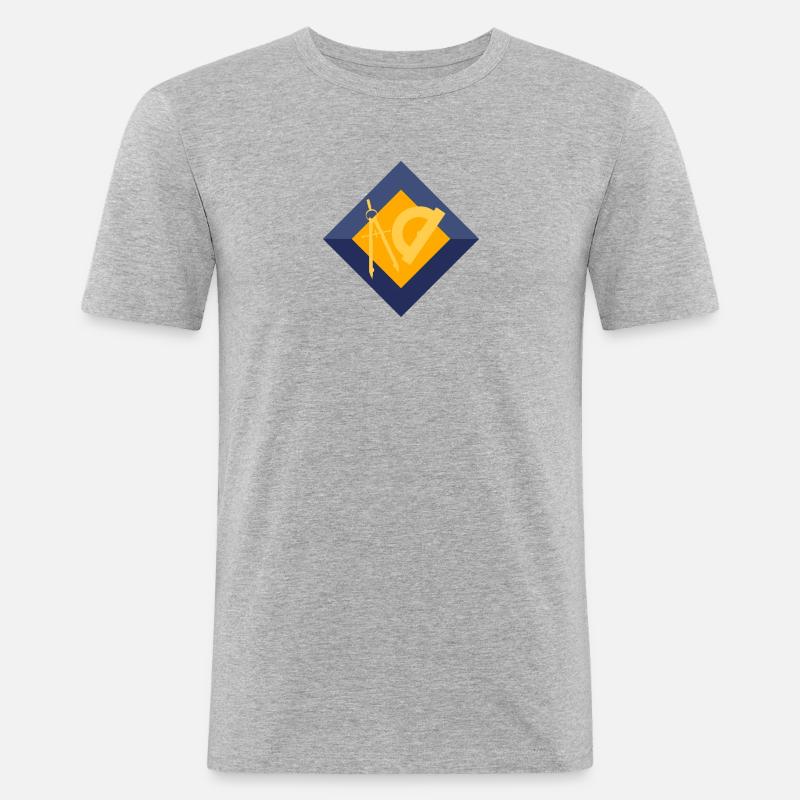 Architect, Construction, Engineer - Men's Slim Fit T-Shirt - heather grey