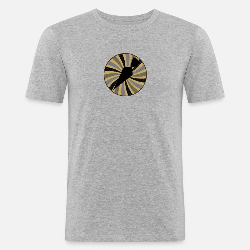 Bäckerei Baking - Männer Slim Fit T-Shirt - Grau meliert