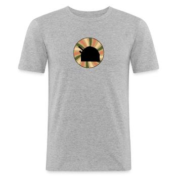 Astrophysik Physiker Astrophysik - Männer Slim Fit T-Shirt - Grau meliert - Vorne - Nik (191cm)