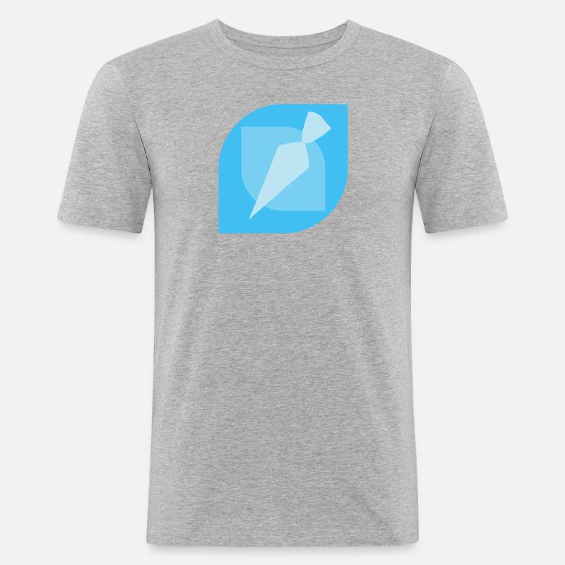 Backwaren Backen Backen - Männer Slim Fit T-Shirt - Grau meliert