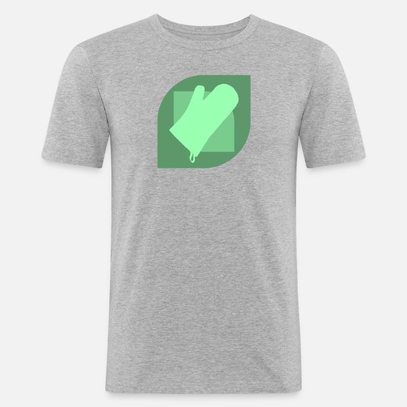 Backen Muffin Muffin - Männer Slim Fit T-Shirt - Grau meliert