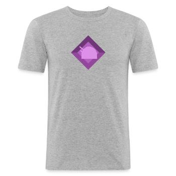 Astronomy Astronomy Celestial Bodies - Men's Slim Fit T-Shirt - heather grey - Front - Nik (191cm)