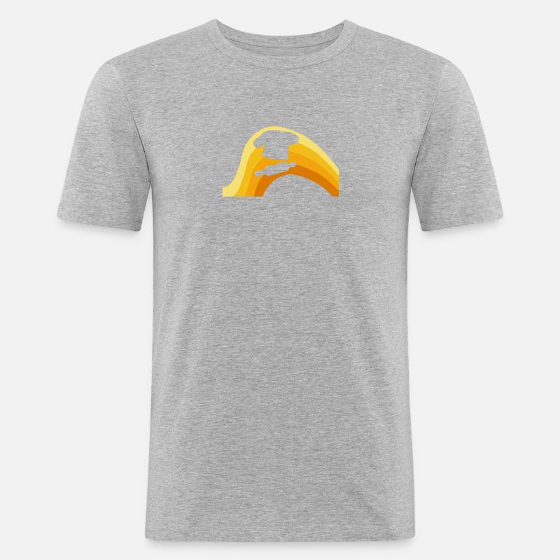 Baking Backen Baking - Männer Slim Fit T-Shirt - Grau meliert