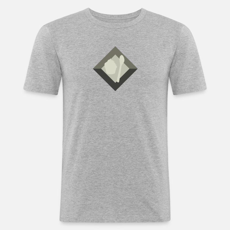 Cuisson de cupcakes Cuisson - T-shirt près du corps Homme - gris chiné