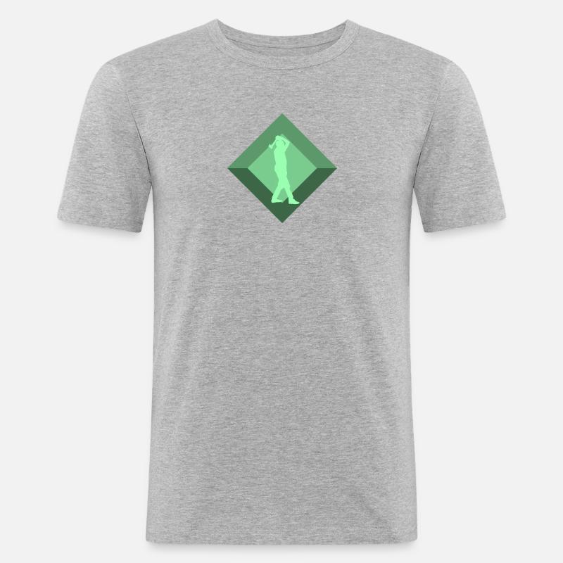 Axe Throwing Axe Double Axe - Men's Slim Fit T-Shirt - heather grey