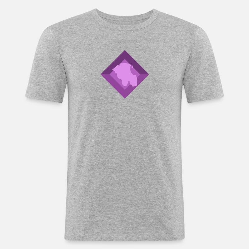 Landwirtschaft Ernte Bauer - Männer Slim Fit T-Shirt - Grau meliert
