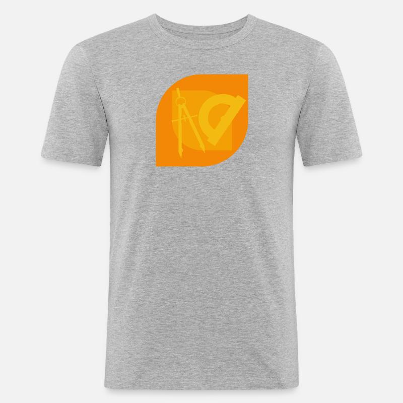 Architecte Maison Construction Architecture - T-shirt près du corps Homme - gris chiné