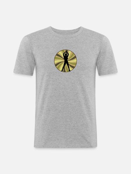 Cardio-aérobic - T-shirt près du corps Homme - gris chiné
