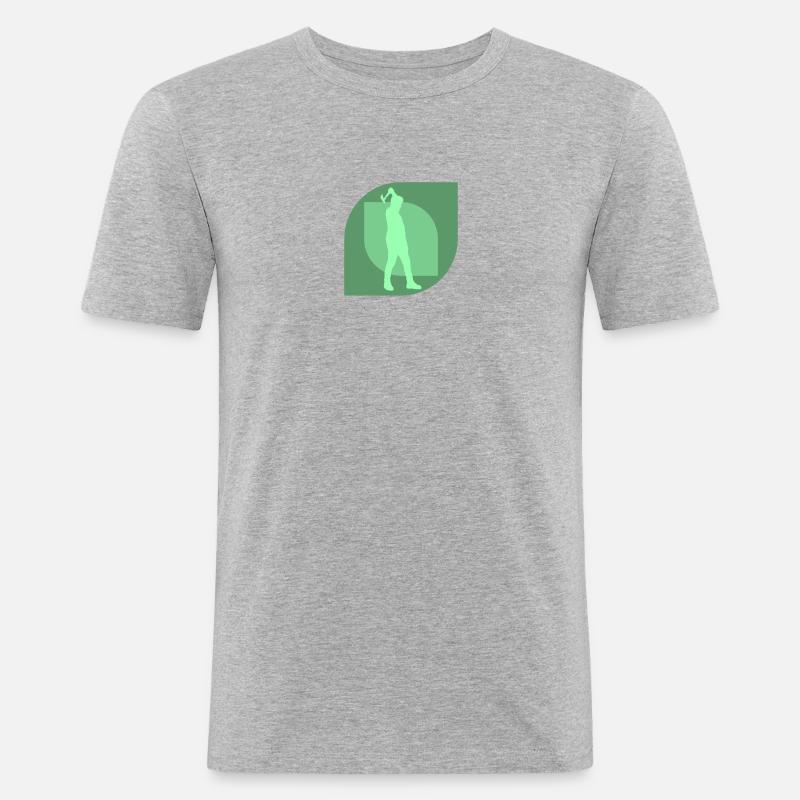 Axe Double Axe Axe Throwing - Men's Slim Fit T-Shirt - heather grey