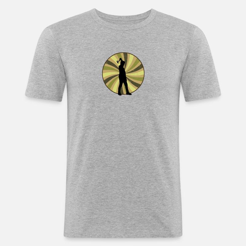 Axe Throwing Axe Throwing - Men's Slim Fit T-Shirt - heather grey