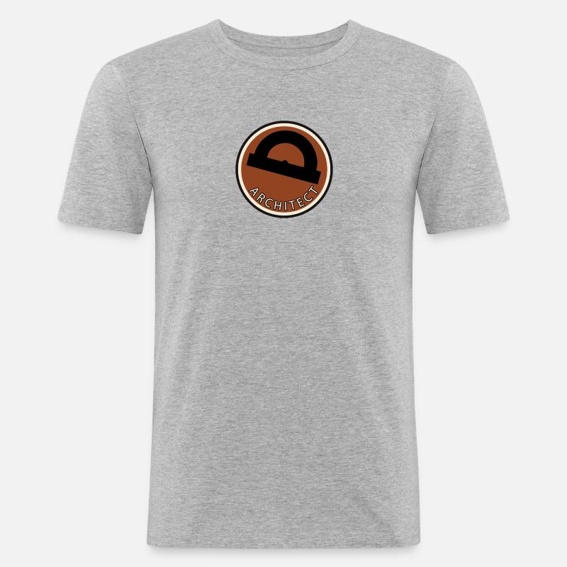 Architecture, Civil Engineer, Design Engineer - Men's Slim Fit T-Shirt - heather grey