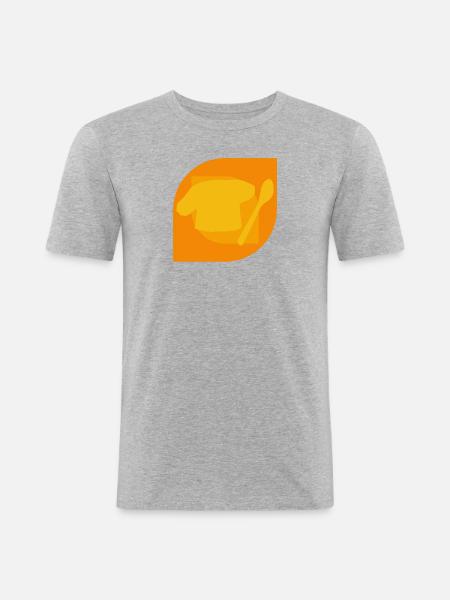 Backen Bäckerei Bäcker - Männer Slim Fit T-Shirt - Grau meliert