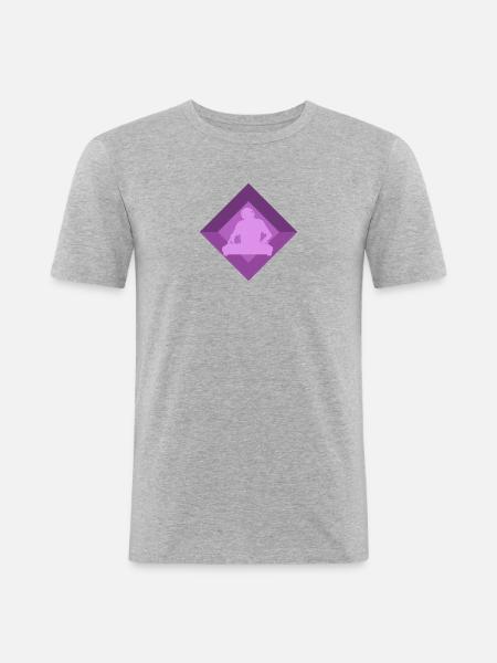 DJ Techno House - Men's Slim Fit T-Shirt - heather grey