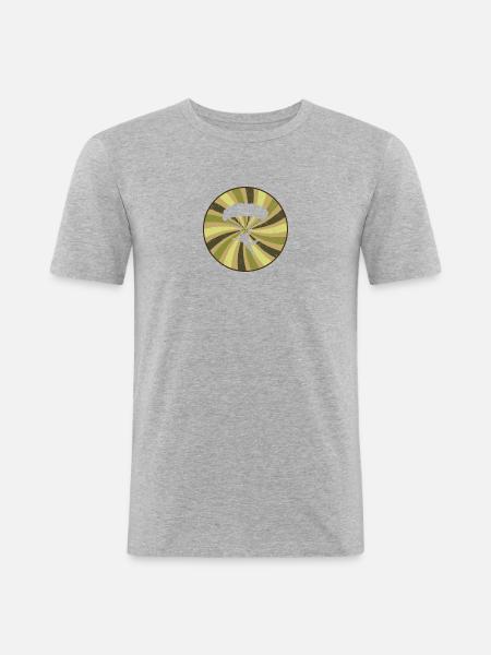 Skydiving Skydive - Men's Slim Fit T-Shirt - heather grey