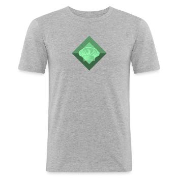 Koch Köchin Hobbykoch - Männer Slim Fit T-Shirt - Grau meliert - Vorne - Nik (191cm)