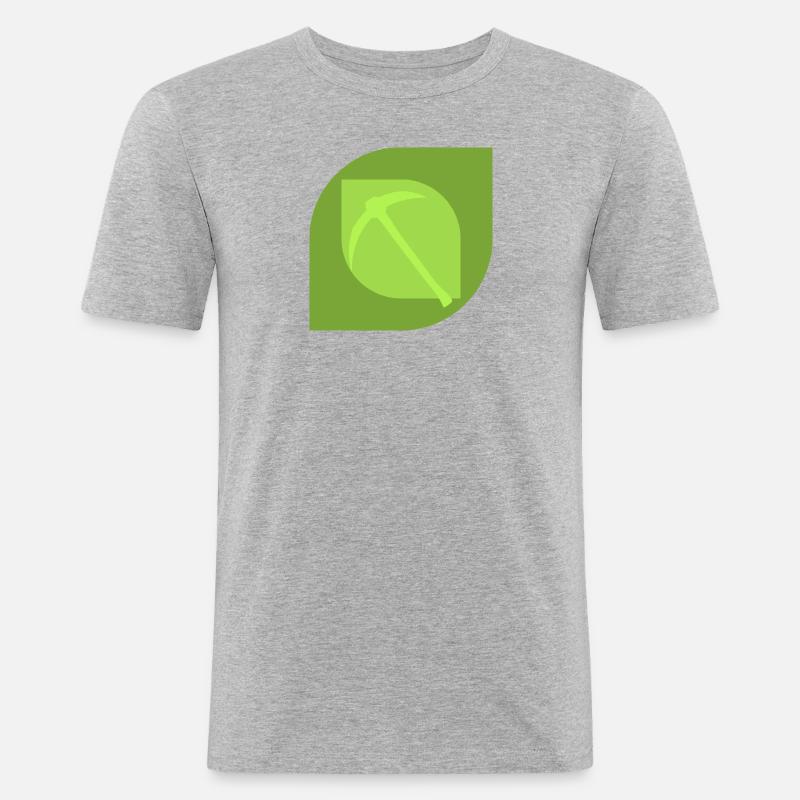 Bergbau Minenarbeiter - Männer Slim Fit T-Shirt - Grau meliert