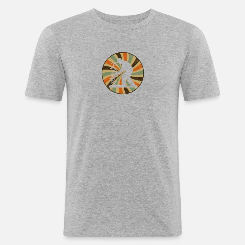 Gartenarbeit Gärtner Garten - Männer Slim Fit T-Shirt - Grau meliert