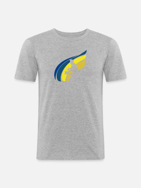 Kochen Koch - Männer Slim Fit T-Shirt - Grau meliert