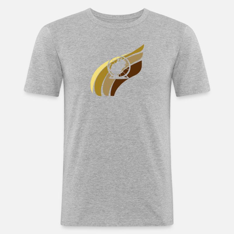 Maus Hamster Tierchen - Männer Slim Fit T-Shirt - Grau meliert