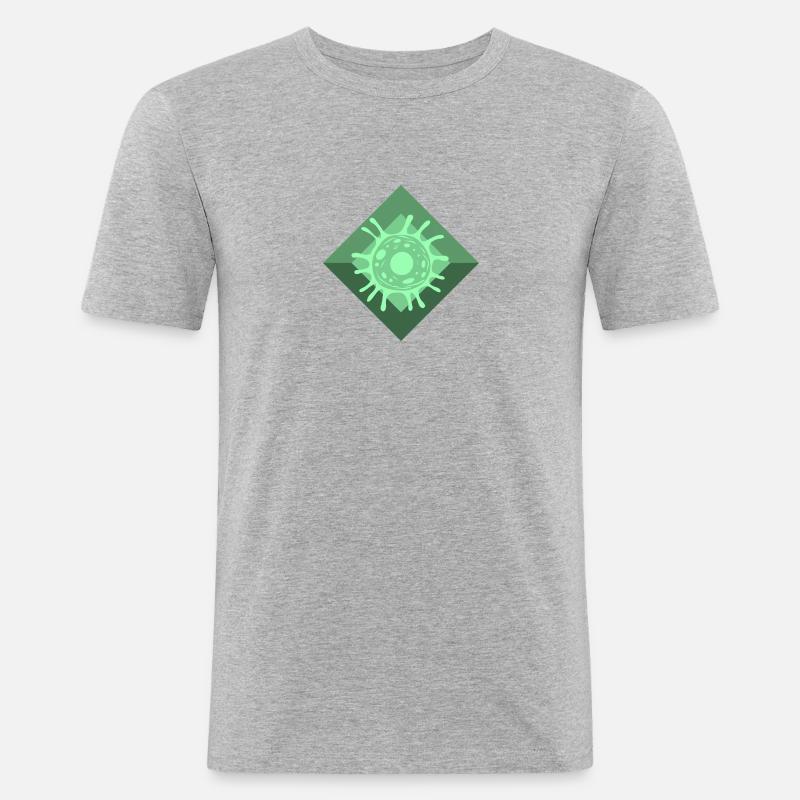 Biologie Genetik Evolution - Männer Slim Fit T-Shirt - Grau meliert