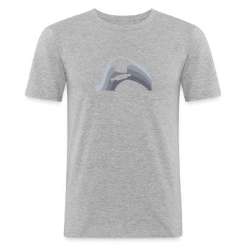 Cuisson des tartelettes - T-shirt près du corps Homme - gris chiné - Devant - Nik (191cm)