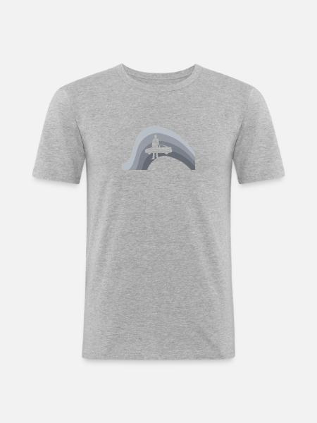 Autoverkaeufer Auto - Männer Slim Fit T-Shirt - Grau meliert