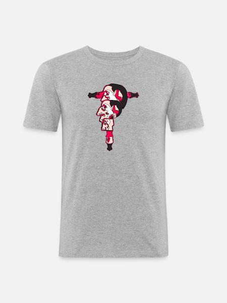 The unreal Leading Man - Men's Slim Fit T-Shirt - heather grey