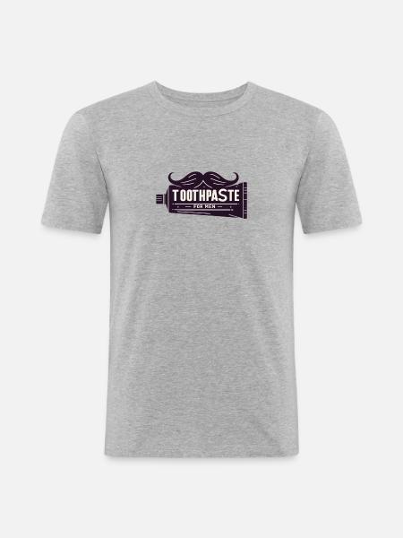 Toothpaste for men - Men's Slim Fit T-Shirt - heather grey