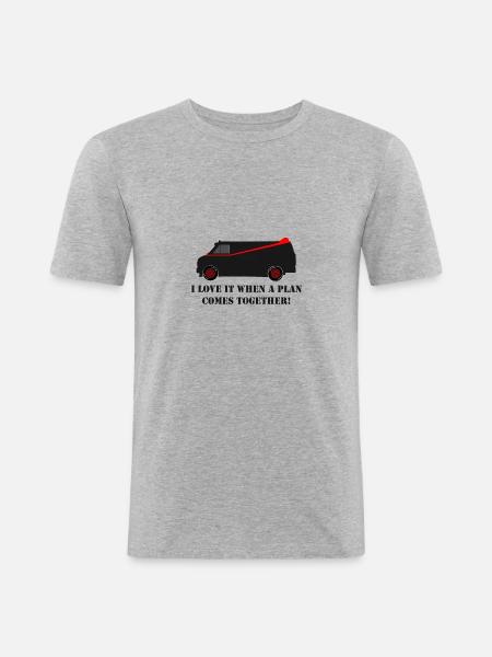 A Team - Men's Slim Fit T-Shirt - heather grey