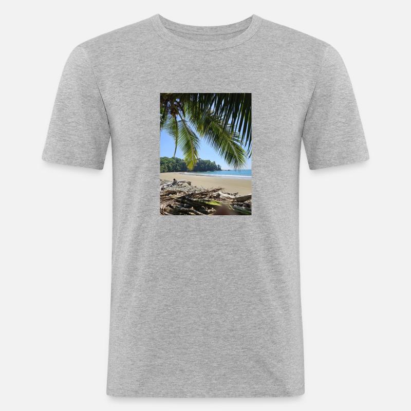 E30B78C9 5F3C 40FE A815 E6F4248A8AC0 - T-shirt près du corps Homme - gris chiné