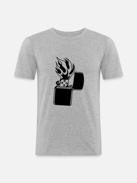 Lighter - Men's Slim Fit T-Shirt - heather grey