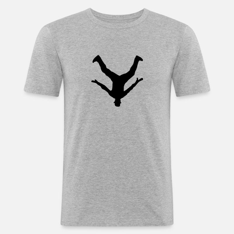 Breakdancer, Breakdance - Men's Slim Fit T-Shirt - heather grey