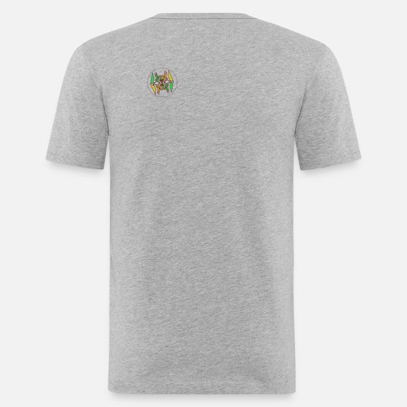 super rich - Männer Slim Fit T-Shirt - Grau meliert