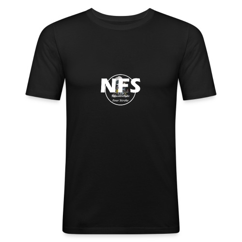 NFS logo - Mannen slim fit T-shirt