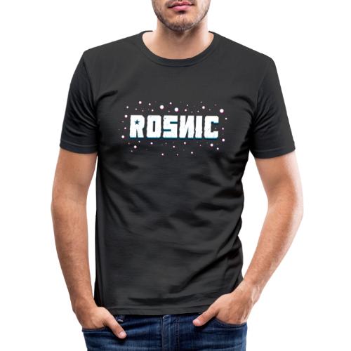 Rosnic Wit - Mannen slim fit T-shirt