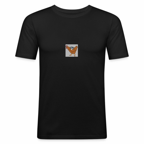 Quad Chicken Logo - Men's Slim Fit T-Shirt