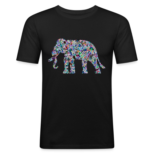 Elephant - Men's Slim Fit T-Shirt