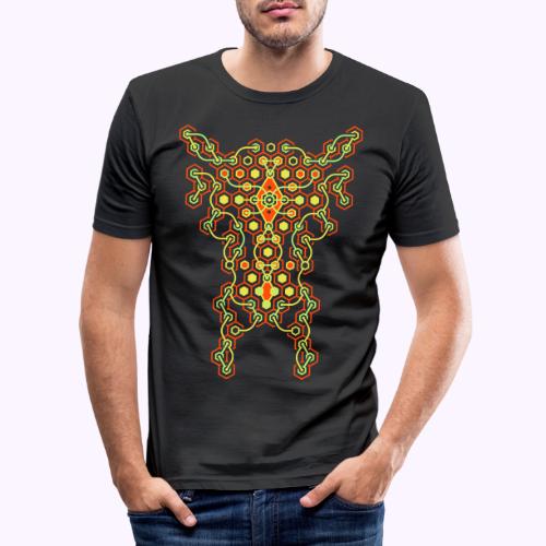 Cybertron Maze Tilbage Print - Herre Slim Fit T-Shirt