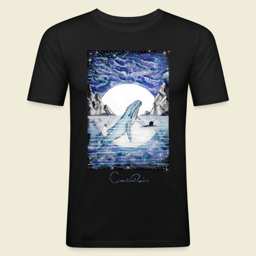 humpback whale - Men's Slim Fit T-Shirt