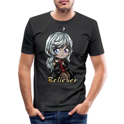 Creyente Chibi - Camiseta ajustada hombre