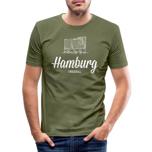 Hamburg Original Elbphilharmonie - Männer Slim Fit T-Shirt