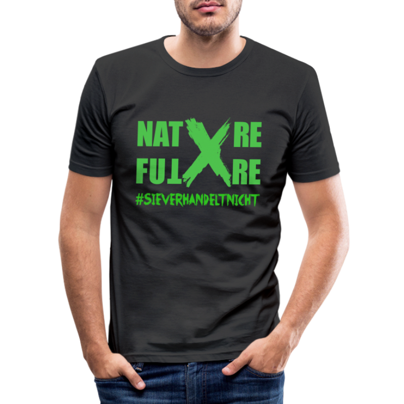 Nature -X-Future #SieVerhandeltNicht - Männer Slim Fit T-Shirt