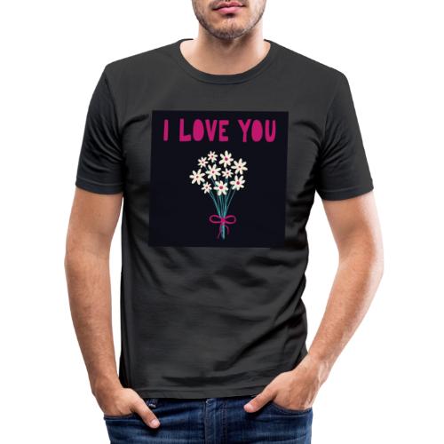 flowers - T-shirt près du corps Homme