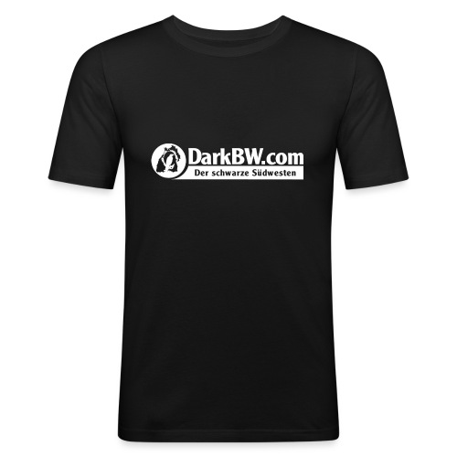 DarkBW Schrift (einseitig bedruckt) - Männer Slim Fit T-Shirt